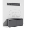 Moderner Kleiderschrank Rio Graphit mit Spiegel Schuhschrank Trinity  01