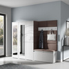 Kleiderschrank MORGAN, Stoff trinity 08,weiß