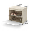 Moderner Kleiderschrank Rio Weiß mit Spiegel Schuhschrank Trinity  09