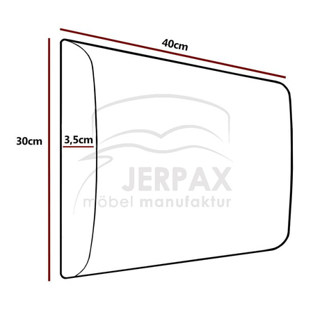 Polsterpaneel Lilian Velutto 07 40x30x3,5