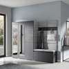 Kleiderschrank MORGAN, Stoff trinity 14,graphit