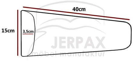Polsterpaneel Lilian Trinity 03 40x15x3,5