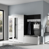 Kleiderschrank MORGAN, Stoff trinity 16,weiß