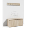 Kleiderschrank Sonoma eiche Jakob mit Spiegel Polsterplatten Schuhschrank Trinity 07