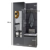 Moderner Kleiderschrank Rio Weiß mit Spiegel Schuhschrank Trinity  02