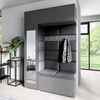 graphit ARNO-Kleiderschrank aus Trinity 16-Stoff
