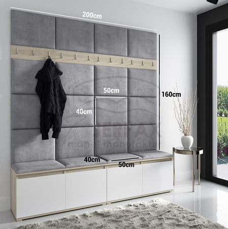 Moderner Garderoben-Set JOKER Wandregal Trinity 19 Sonoma eiche