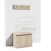 Moderner Kleiderschrank Rio Sonoma Eiche mit Spiegel Schuhschrank Trinity  03