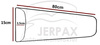 Polsterpaneel Lilian Trinity 04 80x15