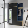 Garderobe ZARA  aus Trinity 30, Stoff, artisan/schwarz