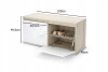 Kleiderschrank Luxore, Stoff Trinity 08, Graphit