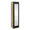 Moderner Kleiderschrank Rio Artisan/schwarz mit Spiegel Schuhschrank Trinity 21