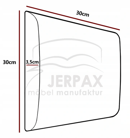 Polsterpaneel Lilian Trinity 01 30x30x3,5