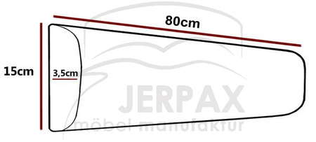 Polsterpaneel Lilian Trinity 05 80x15