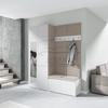 Garderobe LISSABON mit Schuhschrank, Trinity 02 weiß