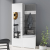 Moderner Kleiderschrank Rio Weiß mit Spiegel Schuhschrank Trinity  15