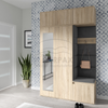 Kleiderschrank KENT, Stoff Trinity 15, sonoma