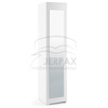 Moderner Kleiderschrank Rio Weiß mit Spiegel Schuhschrank Trinity  02