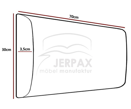 Polsterpaneel Lilian Trinity 18 70x30x3,5