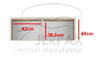 Kleiderschrank HARLEM, Stoff trinity 07, graphit