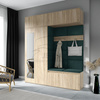 Kleiderschrank HARLEM, Stoff trinity 28, sonoma