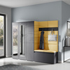 Kleiderschrank MORGAN, Stoff trinity 18,graphit